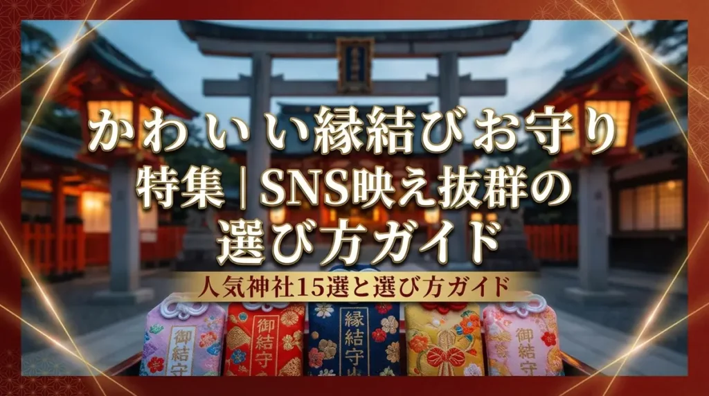 かわいい縁結びお守り特集｜SNS映え抜群の人気神社15選と選び方ガイド