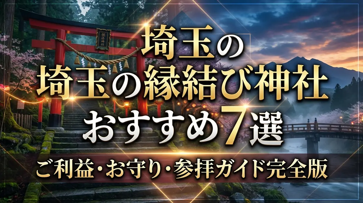 埼玉の縁結び神社おすすめ7選|ご利益・お守り・参拝ガイド完全版