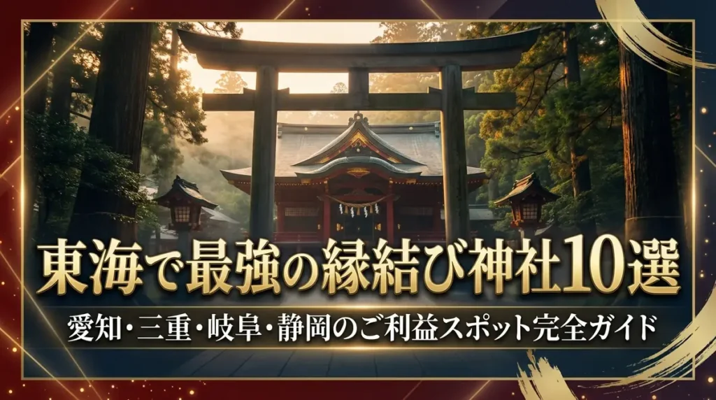 東海で最強の縁結び神社10選｜愛知・三重・岐阜・静岡のご利益スポット完全ガイド
