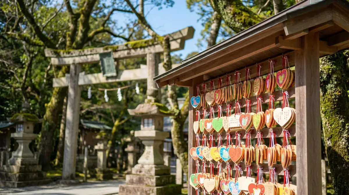 縁結びで有名な神社と絵馬の特徴