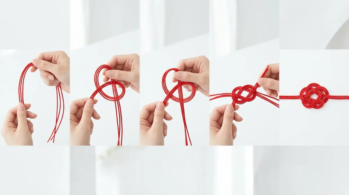 【図解】縁結び(相生結び)の結び方|初心者でも簡単5ステップ