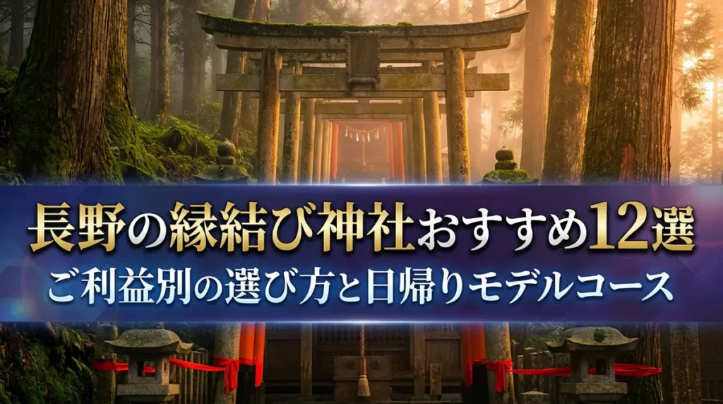 長野の縁結び神社おすすめ12選｜ご利益別の選び方と日帰りモデルコース