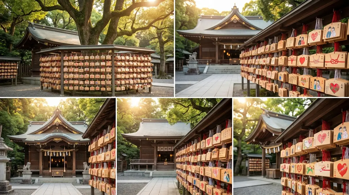 縁結び絵馬で有名な神社5選|ご利益と絵馬の特徴