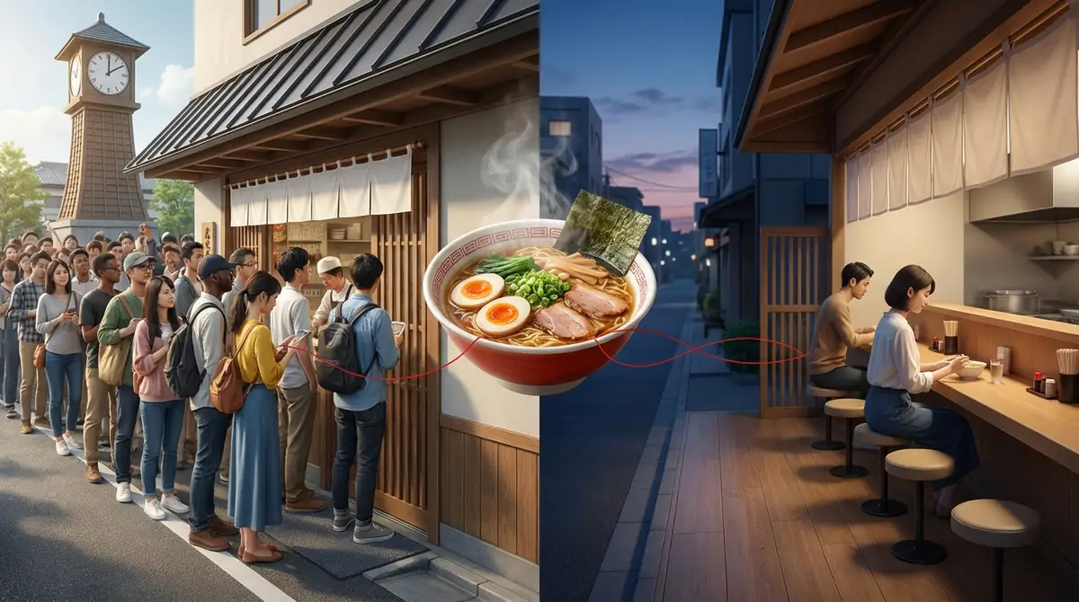縁結びラーメンの混雑状況と待ち時間｜空いている時間帯は？