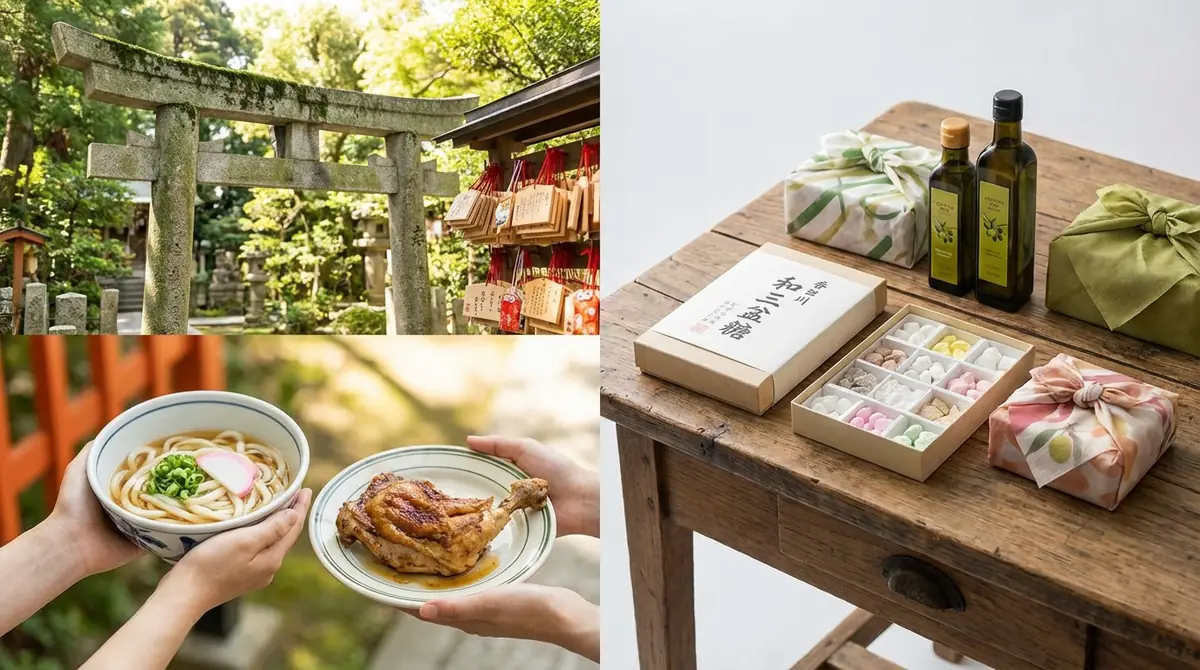 縁結び参拝と一緒に楽しむ香川グルメ・お土産