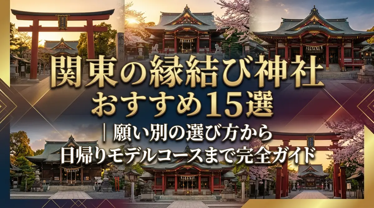 関東の縁結び神社おすすめ15選|願い別の選び方から日帰りモデルコースまで完全ガイド