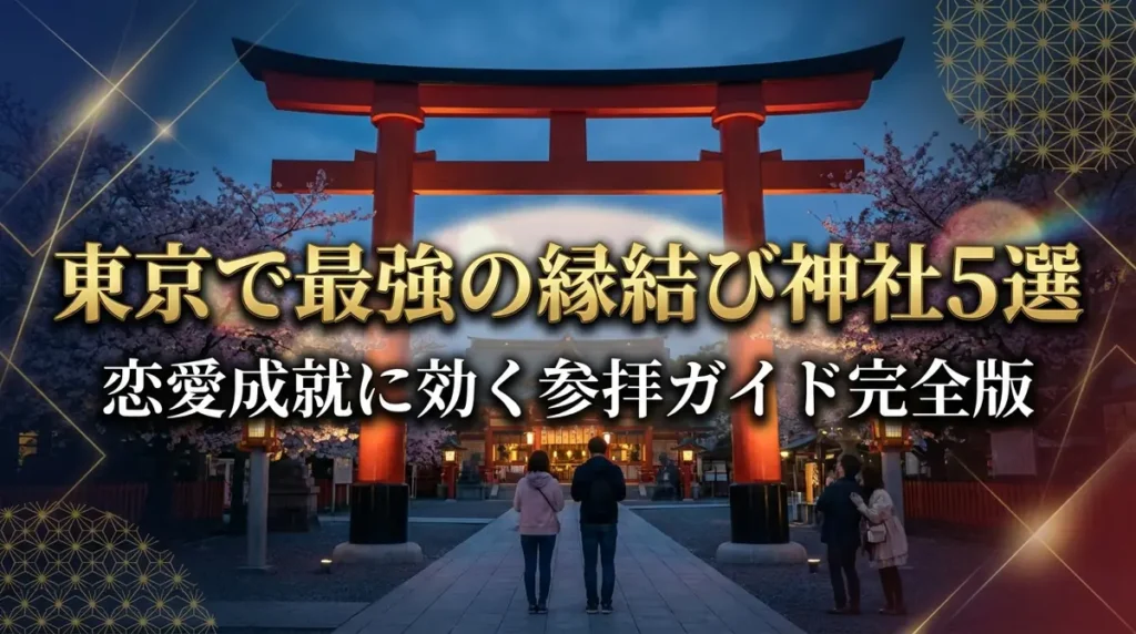 東京で最強の縁結び神社5選｜恋愛成就に効く参拝ガイド完全版