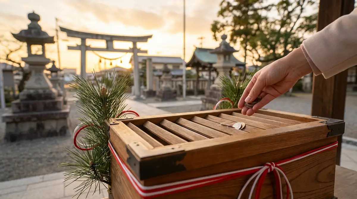 縁結び神社でのお賽銭の正しい入れ方