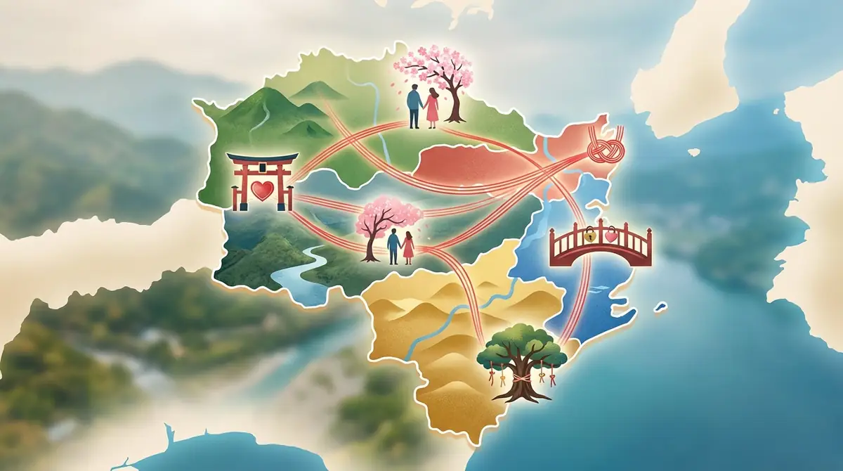 【エリア別】徳島の縁結びスポット一覧マップ