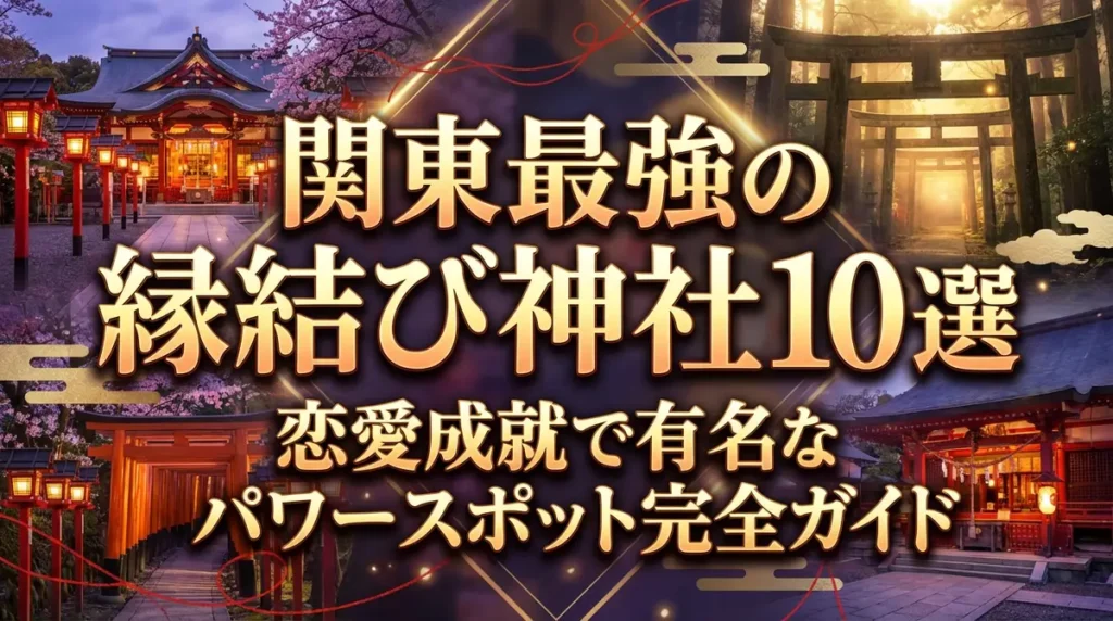 関東最強の縁結び神社10選｜恋愛成就で有名なパワースポット完全ガイド