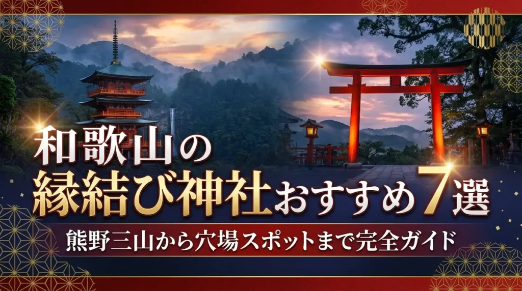 和歌山の縁結び神社おすすめ7選｜熊野三山から穴場スポットまで完全ガイド