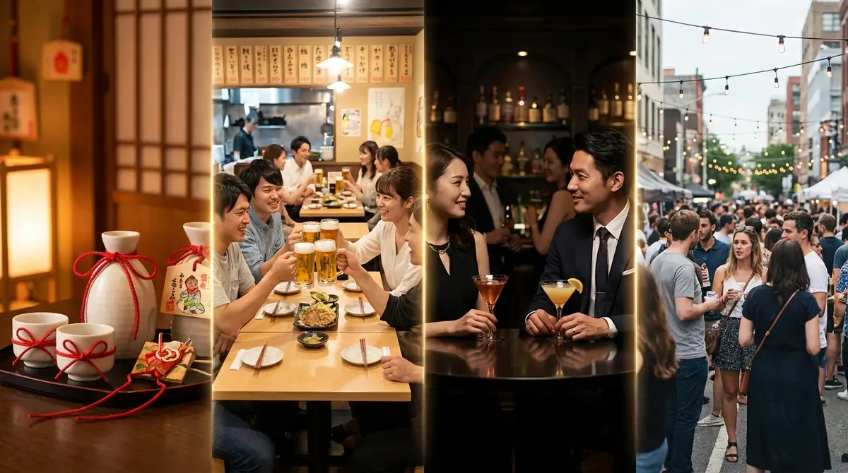 縁結び居酒屋と相席居酒屋・婚活バー・街コンの違い【比較表】